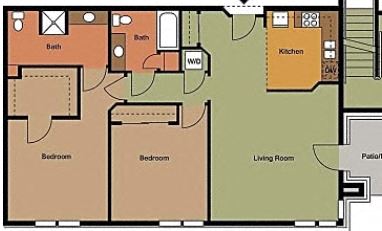 2 Bedroom 2 Bathroom