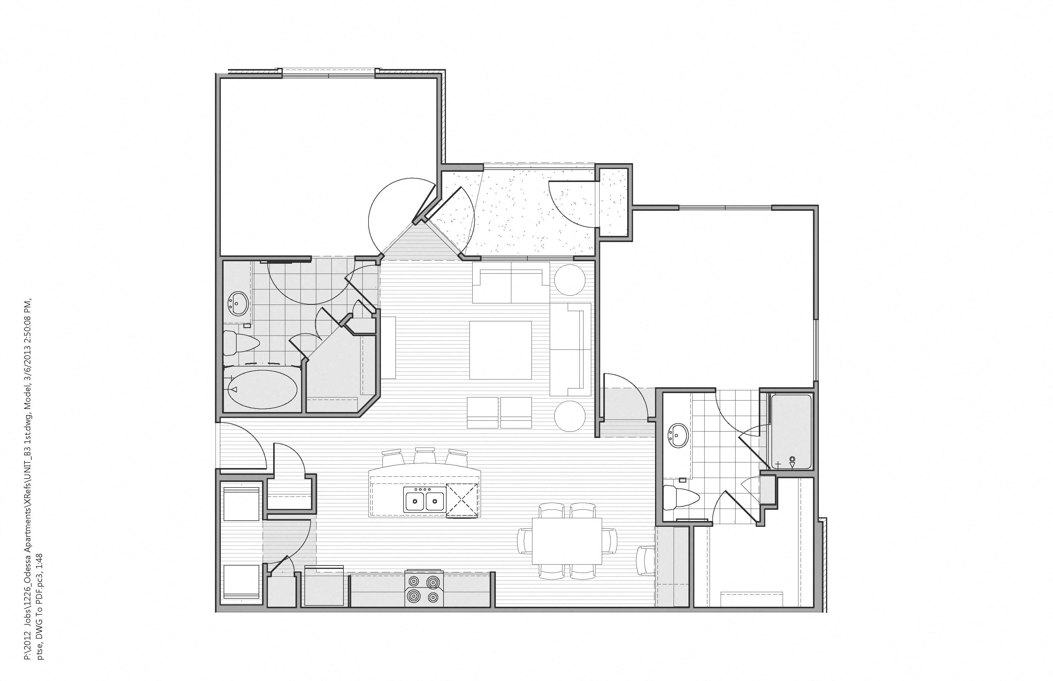 Floor plan at Faudree Ranch, Odessa, TX