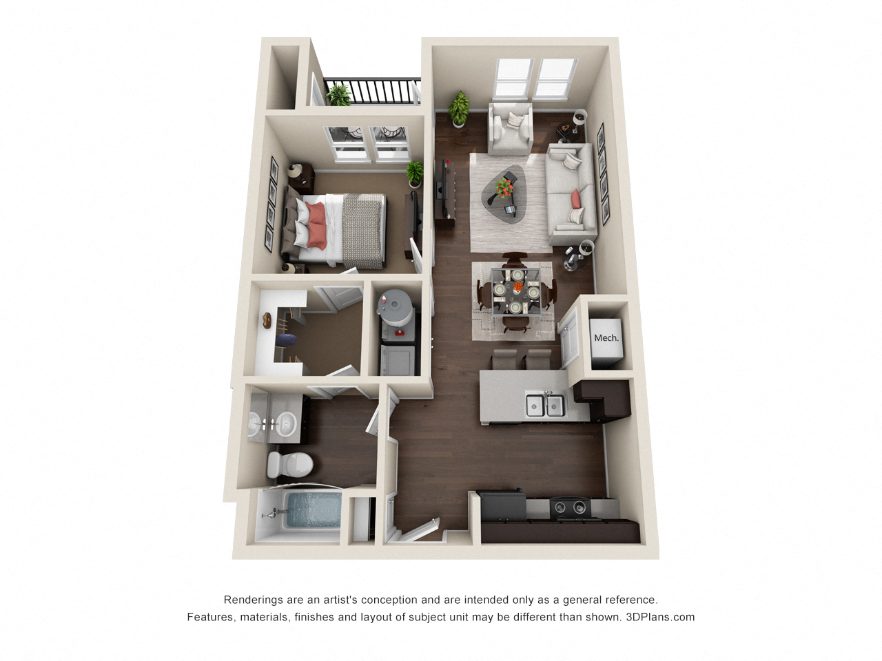 Unit A Floor Plan at Lucero, Texas