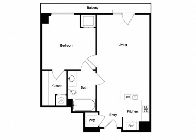 1x1 A03-1 Floor Plan 1x1 A03-1 Floor Plan