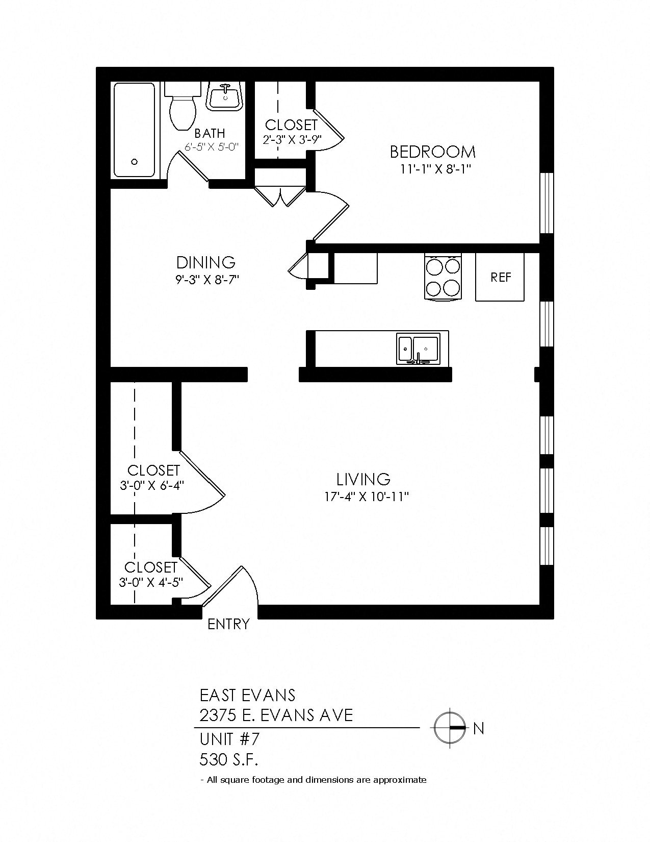 One Bedroom, One Bathroom