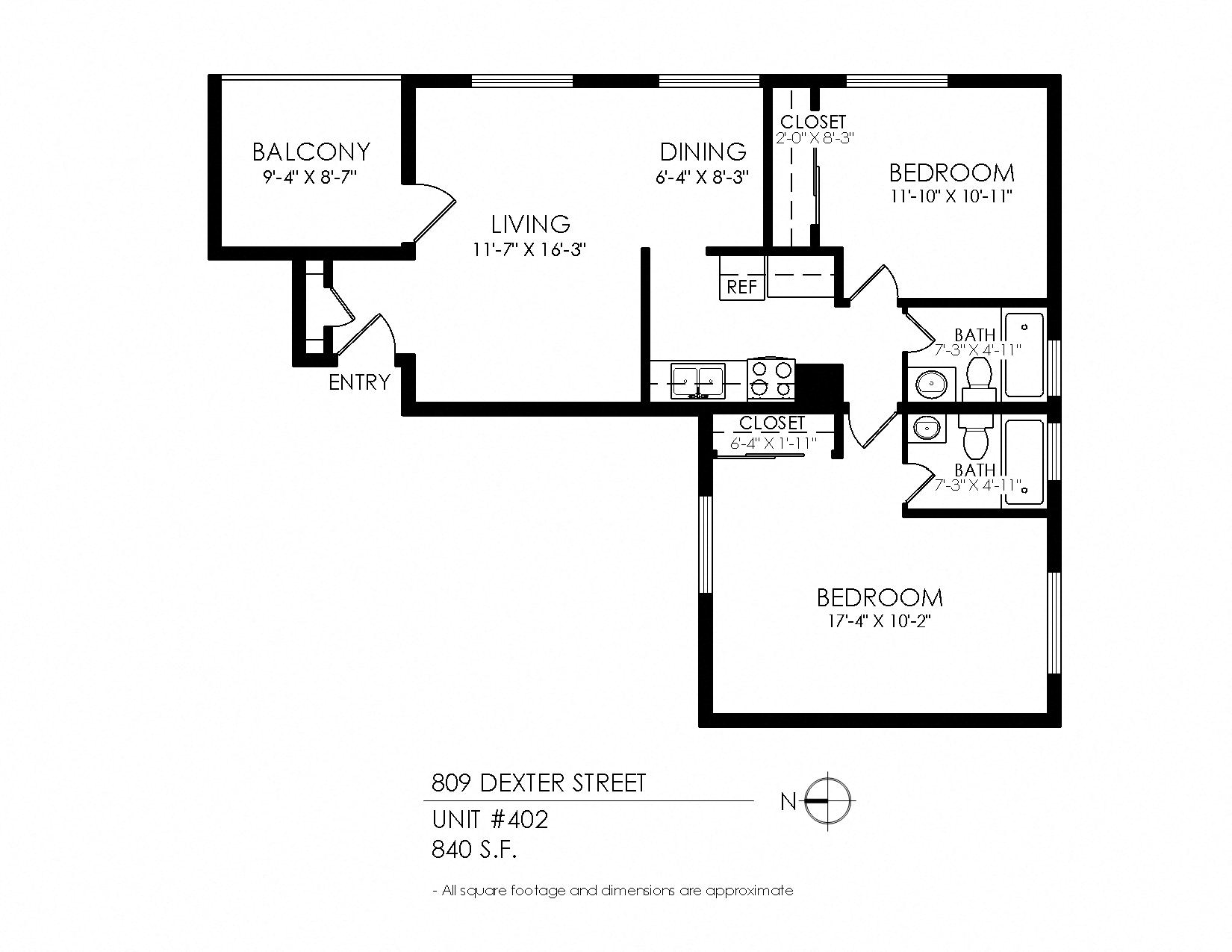 2 bedroom for rent in Denver