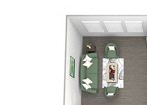 Enclave at Cherry Creek A3 1 bedroom floor plan 3D