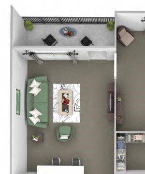Perimeter Gardens at Georgetown - Pathway - 1 bedroom - 1 bath - 3D Perimeter Gardens at Georgetown - Pathway - 1 bedroom - 1 bath - 3D
