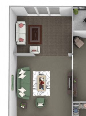 Perimeter Gardens at Georgetown - Sunroom Pathway - 1 bedroom - 1 bath - 3D Perimeter Gardens at Georgetown - Sunroom Pathway - 1 bedroom - 1 bath - 3D