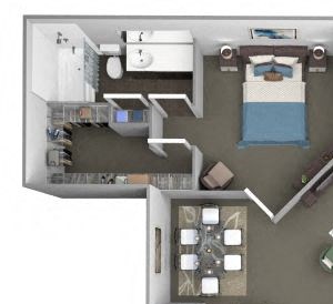 Perimeter Gardens at Georgetown - Intersection - 2 bedroom - 2 bath - 3D Perimeter Gardens at Georgetown - Intersection - 2 bedroom - 2 bath - 3D