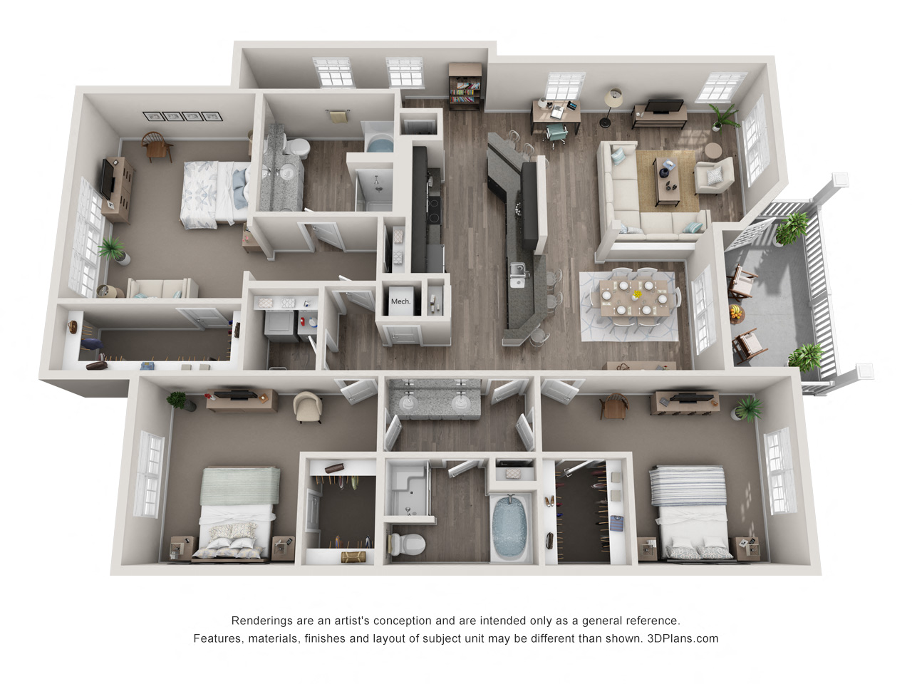 2055 Sq Ft Rolleston Garage Floor Plan at Greystone Pointe, Tennessee, 37932