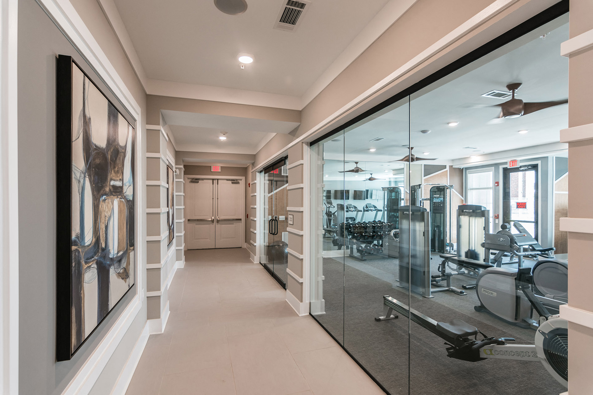 Vintage Foxland fitness center.