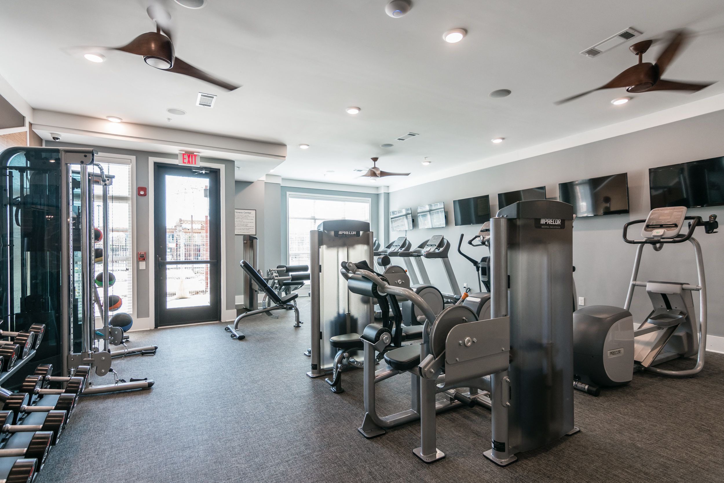 Vintage Foxland fitness center.