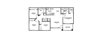 4x2 Floor plans available at Agave Apartments in Elk Grove, CA 95757