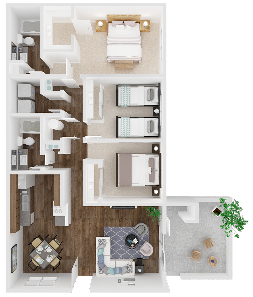 Oak Park | Turlock| Floorplan D