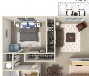 Westwood Village | Apartments | Floorplan | Alder