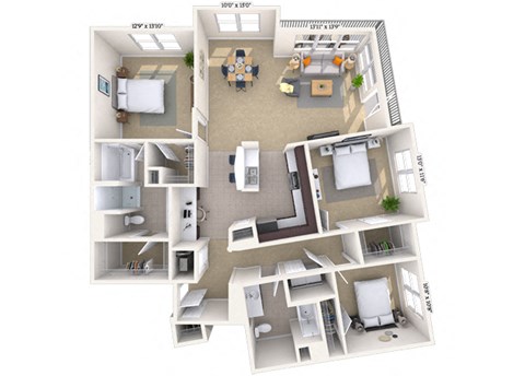 40 Peachtree Valley Rd NE Studio-3 Beds Apartment for Rent - Photo Gallery 35