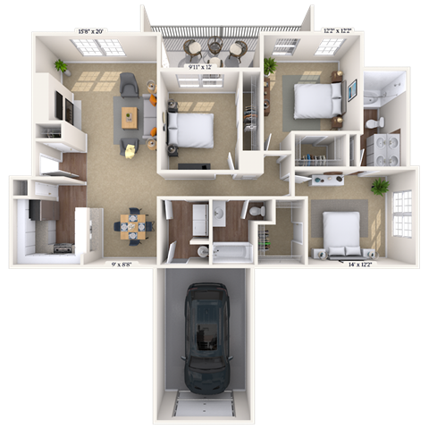 1655 Centerview Drive 1-3 Beds Apartment for Rent - Photo Gallery 25