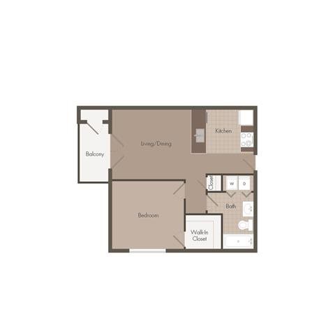 1 Bedroom | 1 Bath | 576 SF