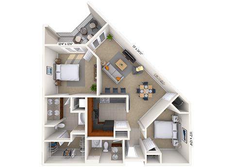 4600 West Village Place Studio-3 Beds Apartment for Rent - Photo Gallery 21