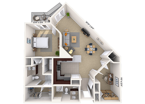 4600 West Village Place Studio-3 Beds Apartment for Rent - Photo Gallery 45