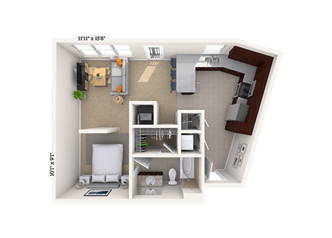 4600 West Village Place Studio-3 Beds Apartment for Rent - Photo Gallery 42