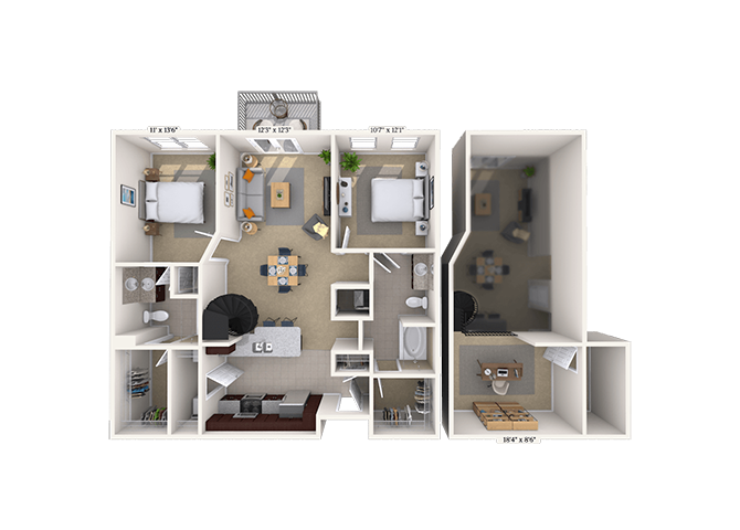 4600 West Village Place Studio-3 Beds Apartment for Rent - Photo Gallery 55