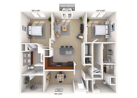 4600 West Village Place Studio-3 Beds Apartment for Rent - Photo Gallery 32