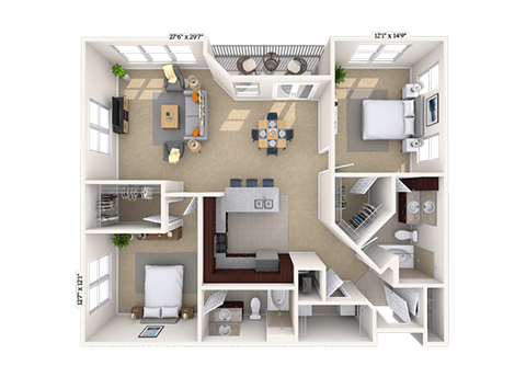 4600 West Village Place Studio-3 Beds Apartment for Rent - Photo Gallery 59