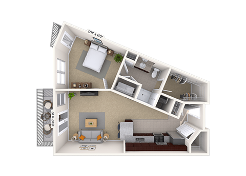 4600 West Village Place Studio-3 Beds Apartment for Rent - Photo Gallery 48