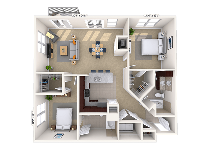 4600 West Village Place Studio-3 Beds Apartment for Rent - Photo Gallery 35