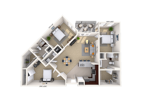 4600 West Village Place Studio-3 Beds Apartment for Rent - Photo Gallery 62