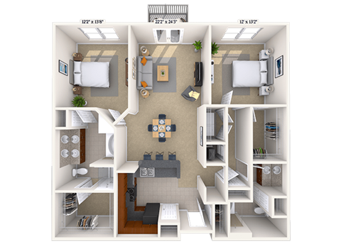 4600 West Village Place Studio-3 Beds Apartment for Rent - Photo Gallery 34