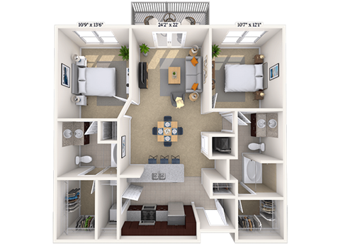 4600 West Village Place Studio-3 Beds Apartment for Rent - Photo Gallery 63