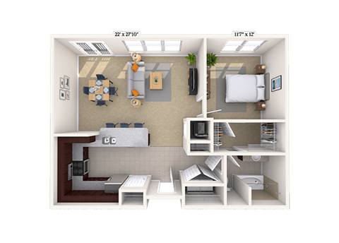 4600 West Village Place Studio-3 Beds Apartment for Rent - Photo Gallery 49