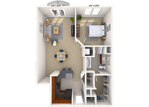 4600 West Village Place Studio-3 Beds Apartment for Rent - Photo Gallery 25