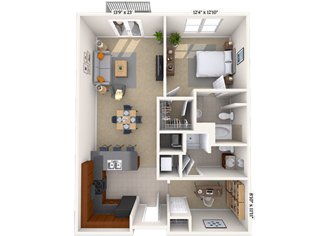 4600 West Village Place Studio-3 Beds Apartment for Rent - Photo Gallery 26