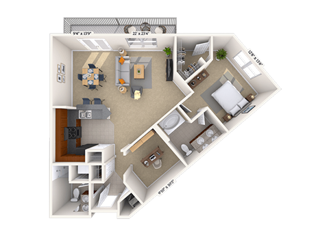 4600 West Village Place Studio-3 Beds Apartment for Rent - Photo Gallery 28