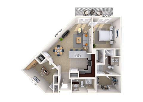 4600 West Village Place Studio-3 Beds Apartment for Rent - Photo Gallery 50