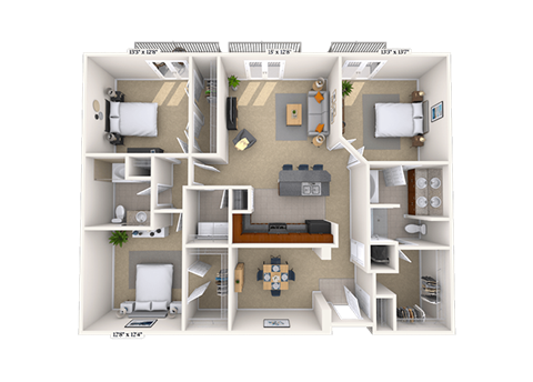 4600 West Village Place Studio-3 Beds Apartment for Rent - Photo Gallery 39