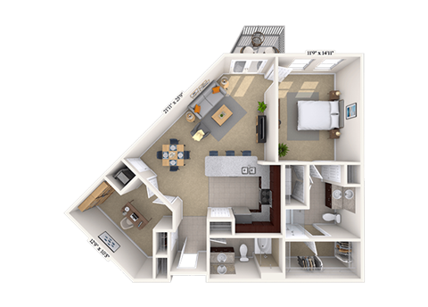 4600 West Village Place Studio-3 Beds Apartment for Rent - Photo Gallery 52