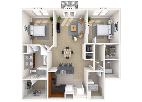 4600 West Village Place Studio-3 Beds Apartment for Rent - Photo Gallery 37