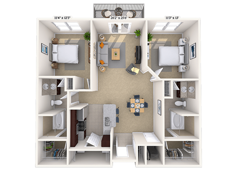 4600 West Village Place Studio-3 Beds Apartment for Rent - Photo Gallery 68