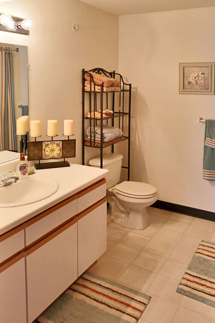 bathroom  at Breckenridge Estates Apartments in Lawrenceburg, KY