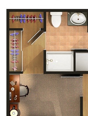 One Bedroom One Bedroom One Bathroom