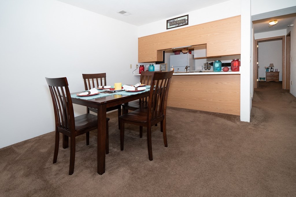 Dining And Kitchen Dining And Kitchen at Morris Estates Apartments, Hopkinsville