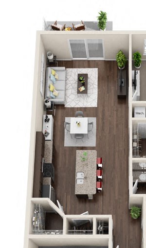 Driftwood Apartment homes floor plan Temperance, MI