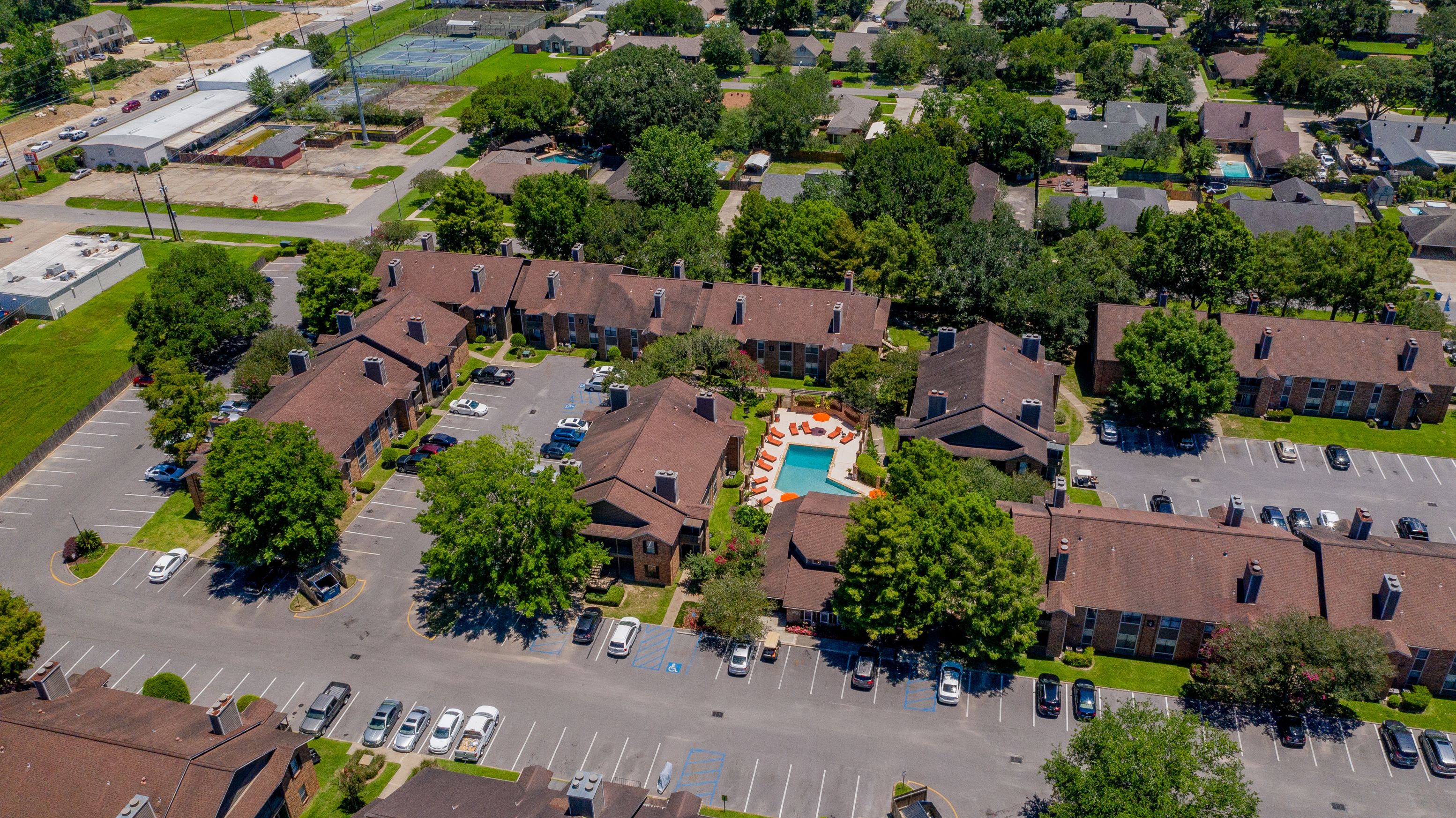 Emberwood Apartments Lafayette, LA Aerial Shot