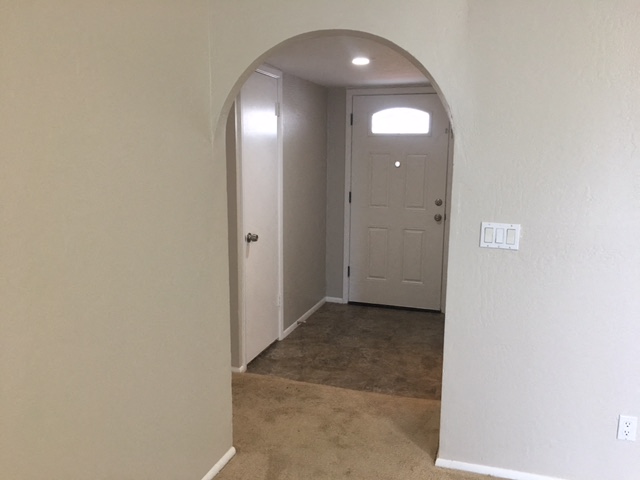 Family room to front entry