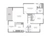 3 bedroom 2 bath Floor Plan 3 bedroom 2 bath Floor Plan at The Brook at Columbia, Columbia, MD 21044