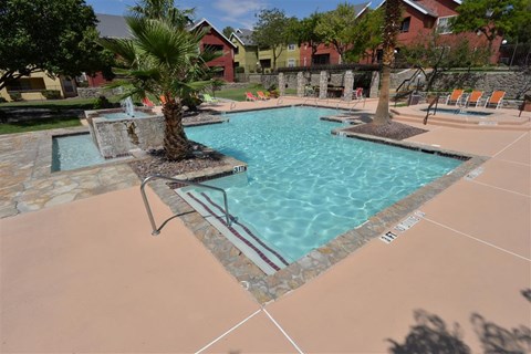 Resort style pool at Ryan's Crossing Apartement, Texas, 79912