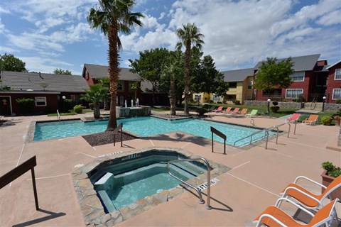 Stunning pool at Ryan's Crossing, 535 S. Mesa Hills Dr. El Paso, TX 79912