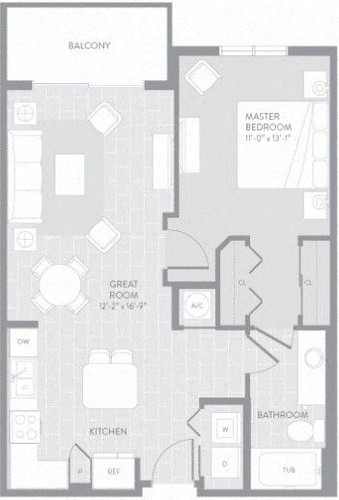 Prado A Floor Plan at The Manor at CityPlace, Doral