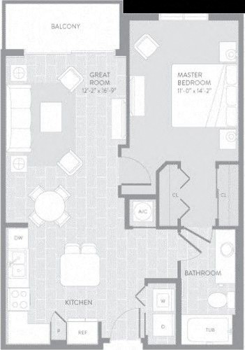 Prado B Floor Plan at The Manor at CityPlace, Florida